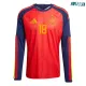 Camiseta Zubimendi 18 España Local 2026 ML Rojo/Azul