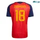 Camiseta Zubimendi 18 España Local 2026 Rojo/Azul