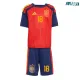 Camiseta Zubimendi 18 España Local 2026 Rojo/Azul Niño Kit