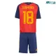 Camiseta Zubimendi 18 España Local 2026 Rojo/Azul Niño Kit