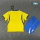 Camiseta Brasil Local Mundial 2026 Amarillo Niño Kit