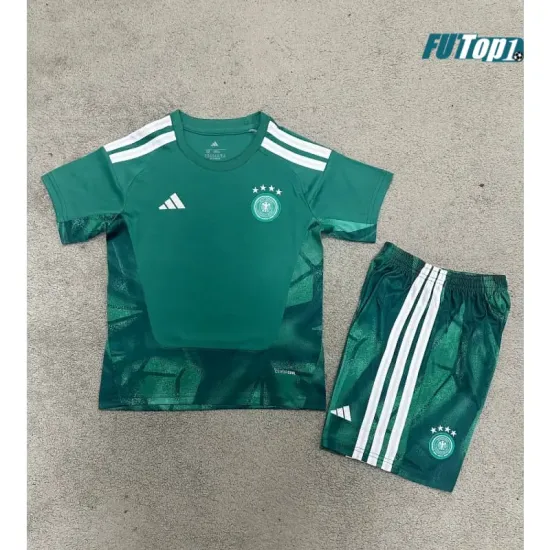 Camiseta de Portero Alemania Local Mundial 2026 Verde Niño Kit