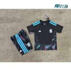 Camiseta de Portero Argentina Local Mundial 2026 Negro Niño Kit