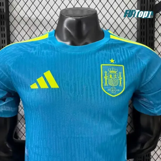 Camiseta de Portero España Local Mundial 2026 Azul (EDICIÓN JUGADOR)