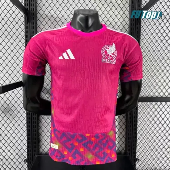Camiseta de Portero México Local Mundial 2026 Rosa (EDICIÓN JUGADOR)
