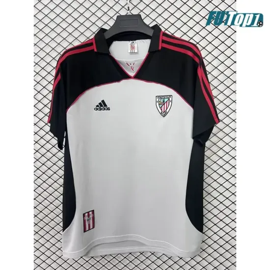 Camiseta Athletic de Bilbao Alternativo Retro 1999/2000 Negro/Blanco