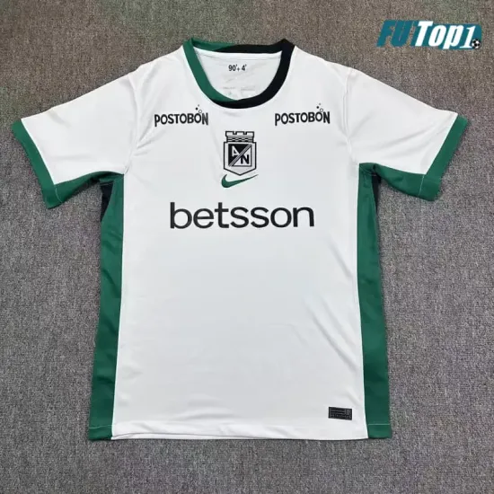 Camiseta Atlético Nacional Visitante 2026/2027 Blanco/Verde