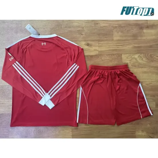 Camiseta Liverpool Local 2025/2026 ML Rojo