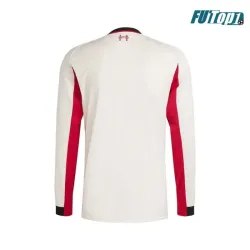 Camiseta Liverpool Visitante 2025/2026 ML Blanco