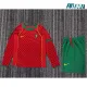 Camiseta Portugal Local Retro 2004 ML Rojo/Verde Niño Kit