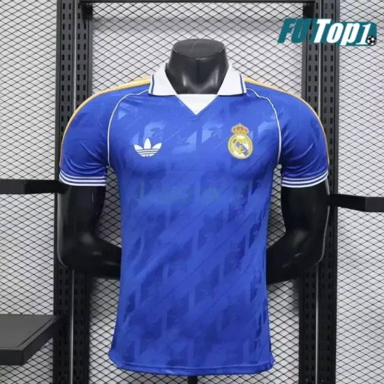 Camiseta Real Madrid 2025/26 Azul Marino Versión Retro (EDICIÓN JUGADOR）