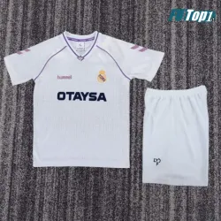Camiseta Real Madrid Local Retro 1990/1992 Blanco Niño Kit