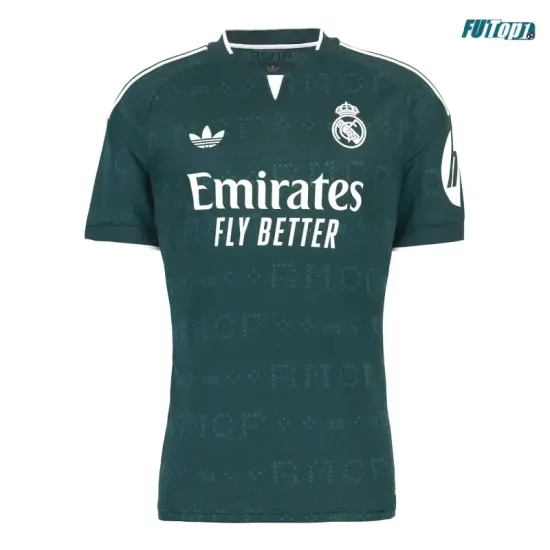 Camiseta Real Madrid Visitante 2026/2027 Verde Oscuro con Parche HP