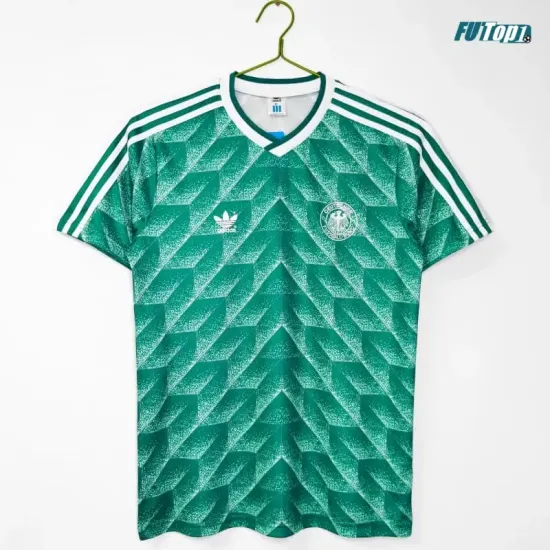 Camiseta Alemania Visitante 1990 Verde Retro