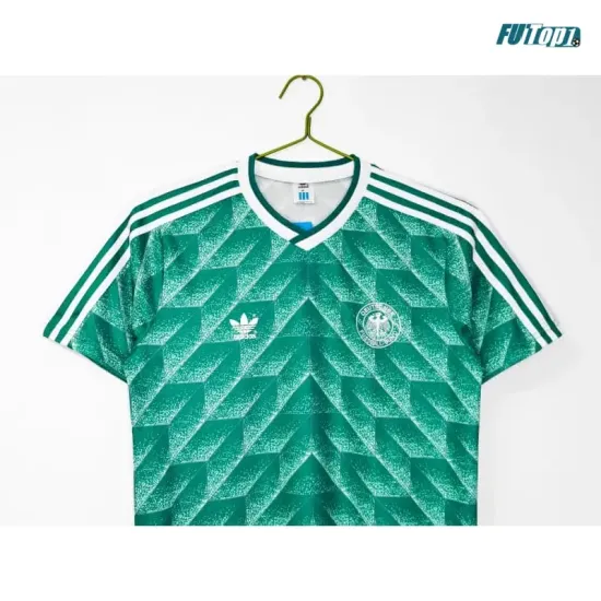 Camiseta Alemania Visitante 1990 Verde Retro