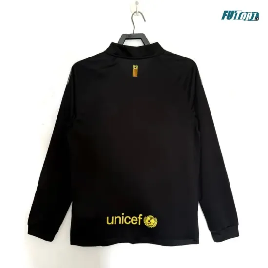 Camiseta Barcelona Visitante 2011/2012 ML Negro Retro