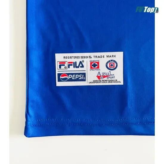 Camiseta Cruz Azul Local 2000/2001 Azul Retro
