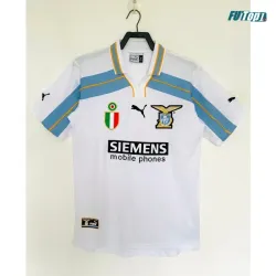 Camiseta Lazio Visitante 2000/2001 Blanco/Azul Retro