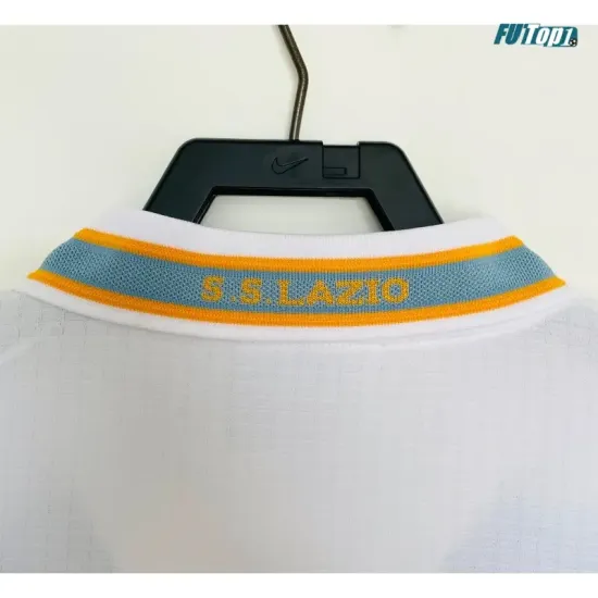 Camiseta Lazio Visitante 2000/2001 Blanco/Azul Retro