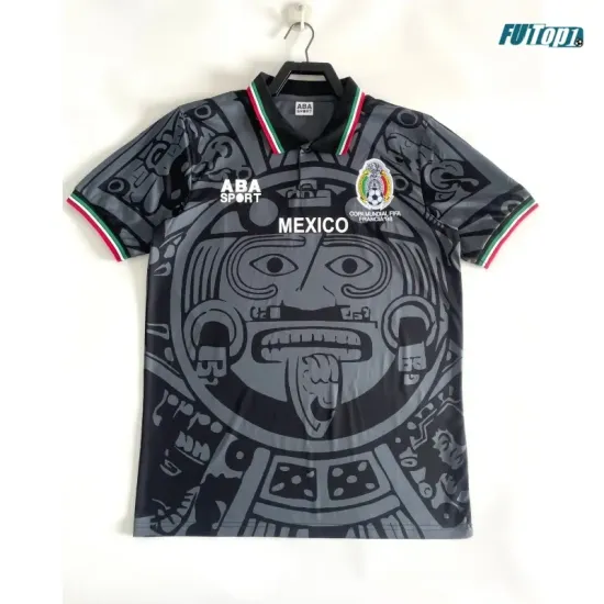 Camiseta México 1998 Negro Retro