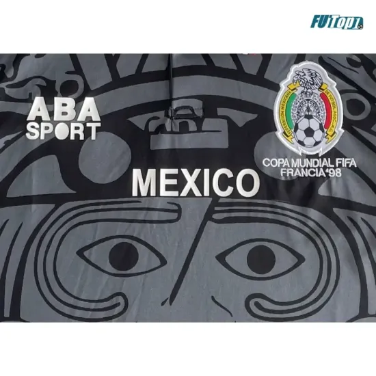 Camiseta México 1998 Negro Retro