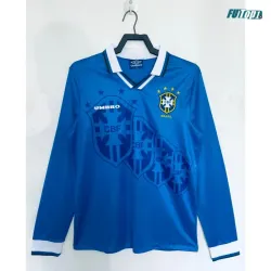 Camiseta Brasil Visitante 1996 ML Azul Retro