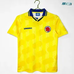 Camiseta Colombia Local 1995 Amarillo Retro