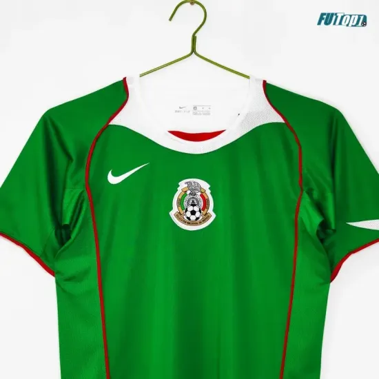 Camiseta México Local 2004 Verde Retro