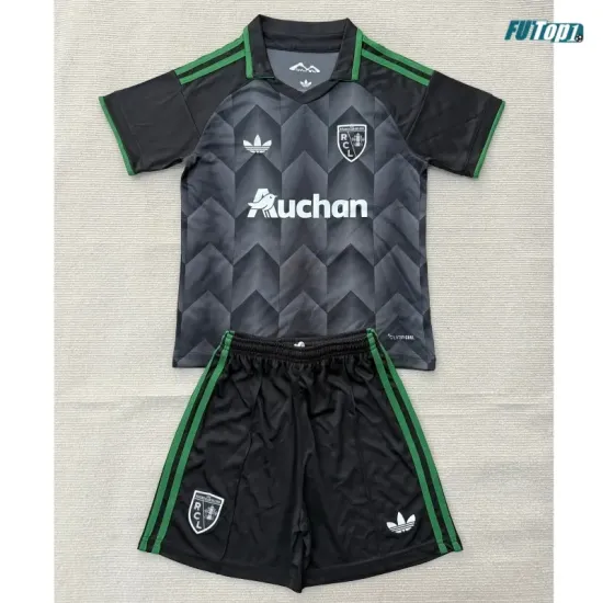 Camiseta RC Lens Visitante 2026/2027 Negro/Verde Niño Kit