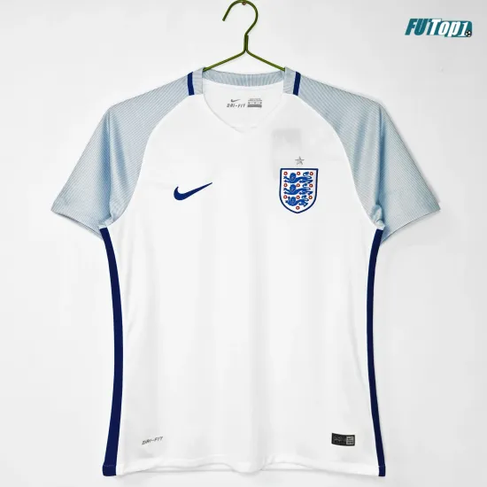 Camiseta Inglaterra Local 2016 Blanco Retro