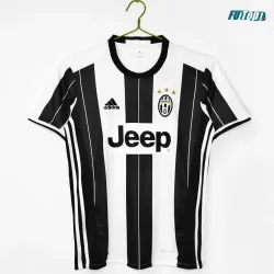 Camiseta Juventus Local 2016/2017 Negro/Blanco Retro