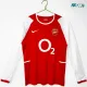 Camiseta Arsenal Local 2002/04 ML Rojo/Blanco Retro