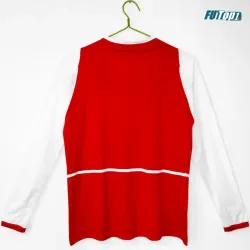 Camiseta Arsenal Local 2002/04 ML Rojo/Blanco Retro