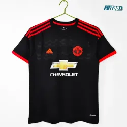 Camiseta Manchester United Alternativo 2015/16 Negro Retro