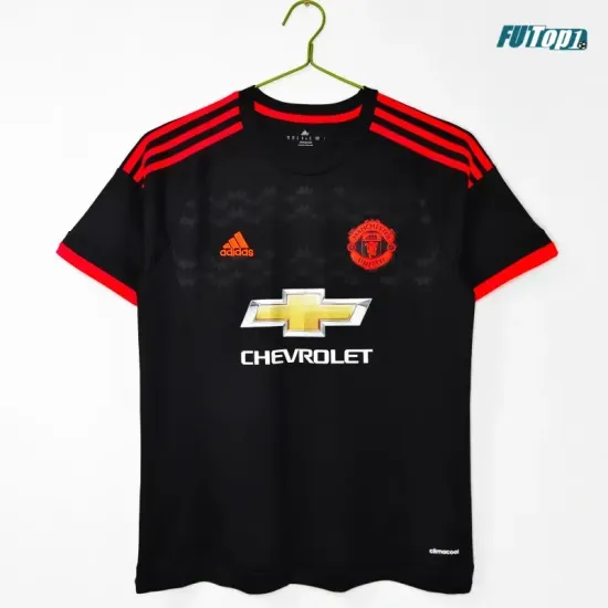 Camiseta Manchester United Alternativo 2015/16 Negro Retro