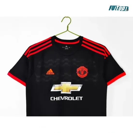 Camiseta Manchester United Alternativo 2015/16 Negro Retro