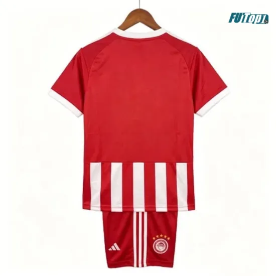 Camiseta Olympiakos Local 2026/2027 Rojo/Blanco Niño Kit