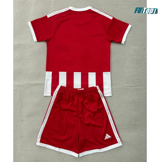 Camiseta Olympiakos Local 2026/2027 Rojo/Blanco Niño Kit