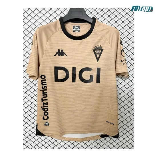 Camiseta Cadiz Alternativo 2026/2027 Marrón con Parche La Liga