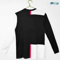 Camiseta Juventus Local 2019/20 ML Negro/Blanco Retro