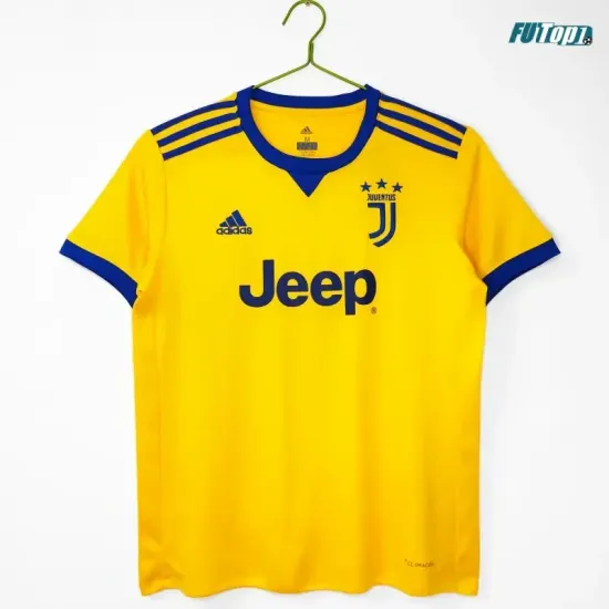 Camiseta Juventus Visitante 2017/18 Amarillo Retro