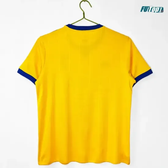 Camiseta Juventus Visitante 2017/18 Amarillo Retro