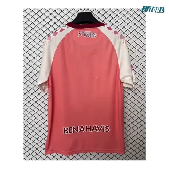 Camiseta Málaga CF Visitante 2026/2027 Rosa con Parche La Liga