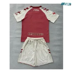 Camiseta Málaga CF Visitante 2026/2027 Rosa Niño Kit con Parche La Liga