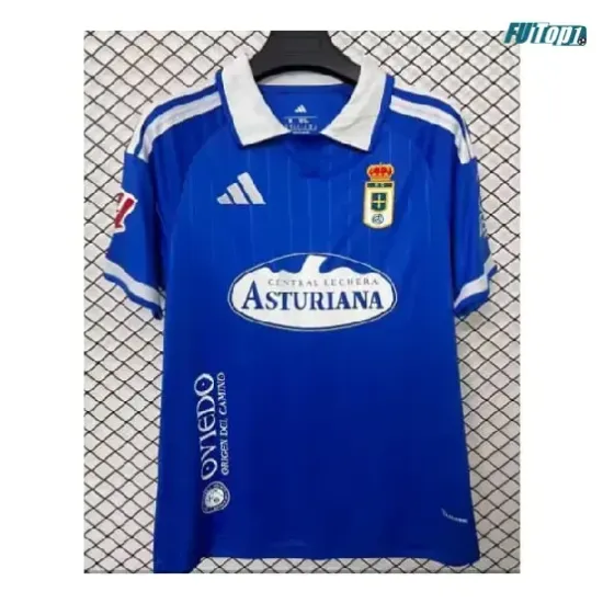 Camiseta Real Oviedo Local 2026/2027 Azul con Parche La Liga