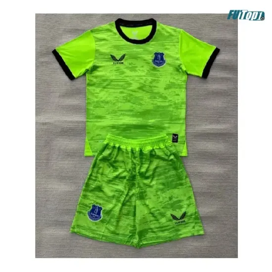 Camiseta de Portero Everton FC Local 2026/2027 Verde Niño Kit
