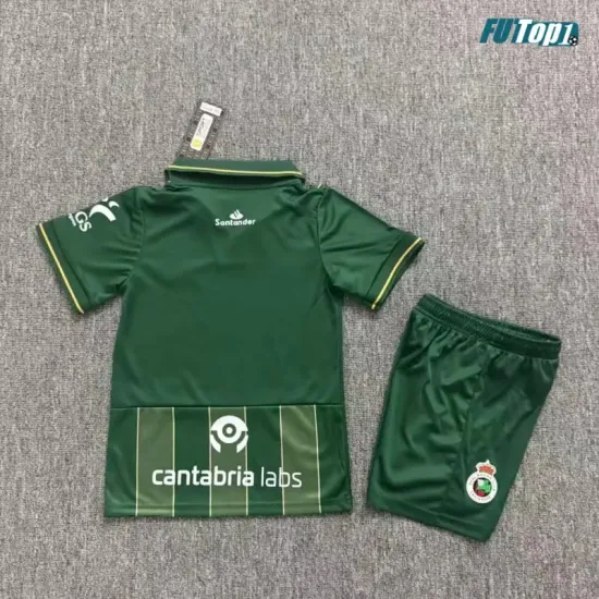 Camiseta Racing de Santander Visitante 2026/2027 Verde Oscuro Niño Kit
