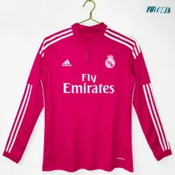 Camiseta Real Madrid Visitante 2014/15 ML Rosa Retro