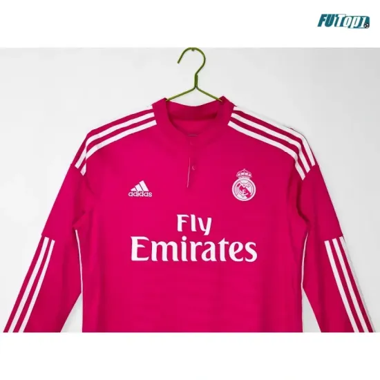 Camiseta Real Madrid Visitante 2014/15 ML Rosa Retro