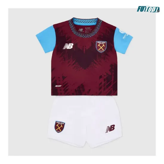 Camiseta West Ham United Local 2026/2027 Rojo Oscuro Niño Kit
